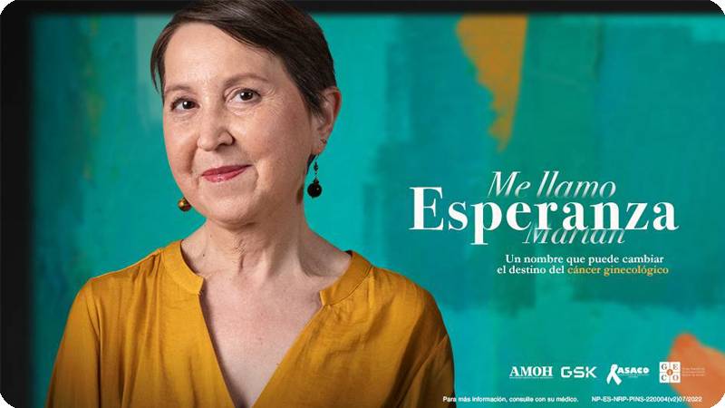 Fotografía de Marian, paciente de cáncer ginecológico, para la campaña Me llamo Esperanza. 