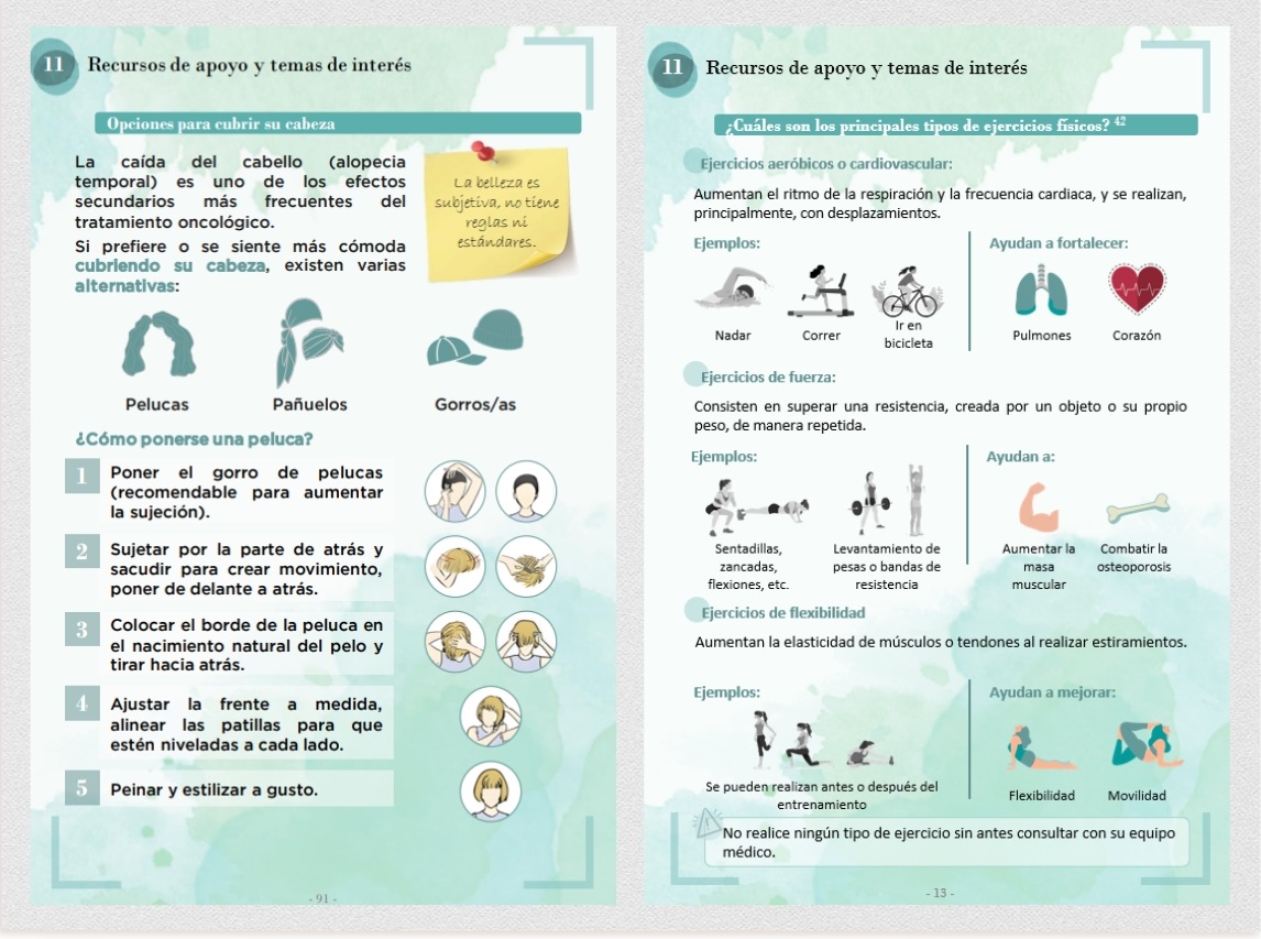 Propósito por las guías para pacientes oncológicas