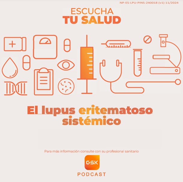 Diseño de portada del podcast: "El lupus eritematoso sistémico"